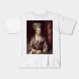 Queen Charlotte by Benjamin West Kids T-Shirt